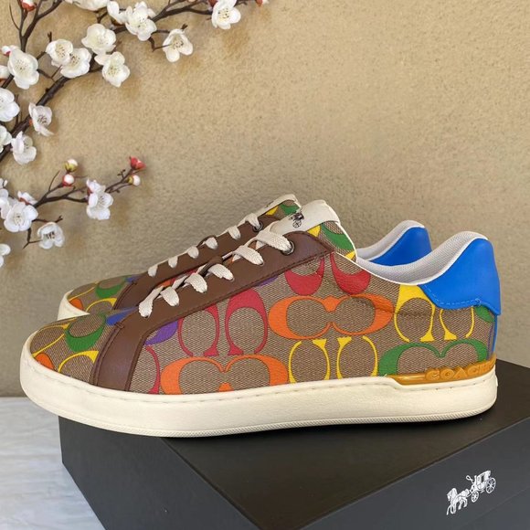 Coach Rainbow Clip Low Top Sneaker NWTCA008 - Picture 3 of 11